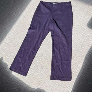Purple Straight-Leg Pants size 14